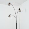 Yaak Lampadaire Noir, Blanc, 3 lumières