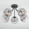 Koyoto Plafonnier, Boule lumineuse Clair, Fumé, 5 lumières