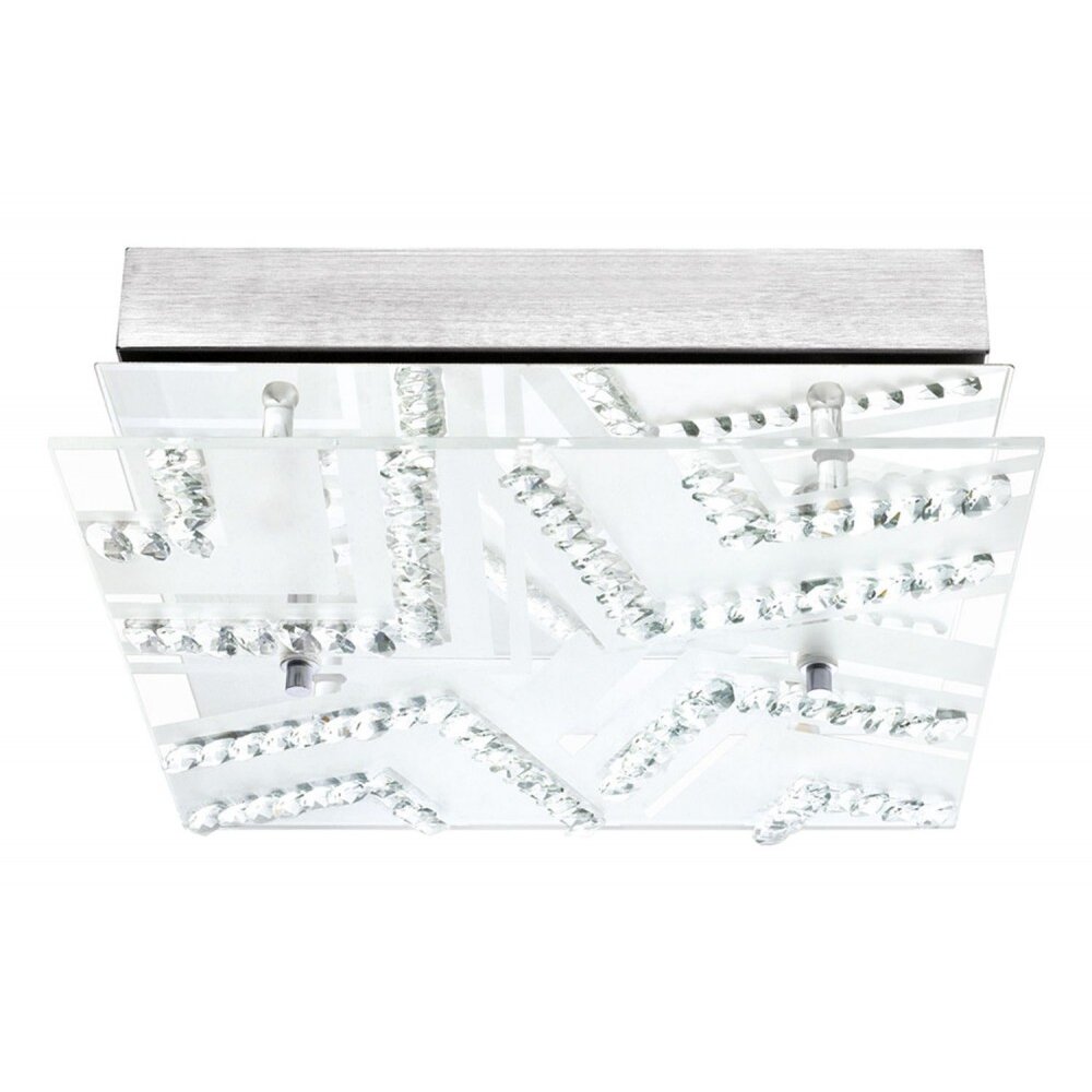Applique ou plafonnier Eglo VERDESCA LED Chrome, Aspect cristal, 4 lumières main product photo