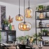 Apedo Suspension, Boule lumineuse, Suspension grappe Ambre, 3 lumières