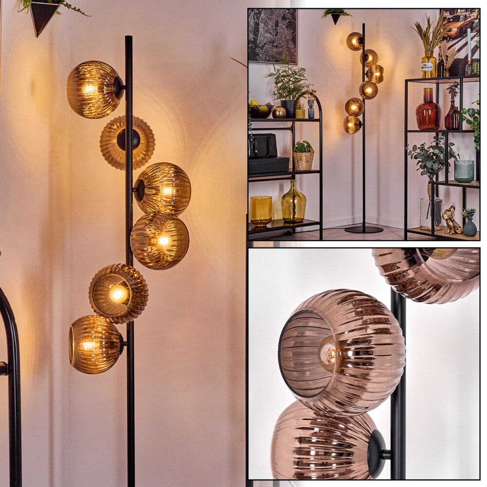 Koyoto Lampadaire 31 cm Cuivré, 6 lumières main product photo