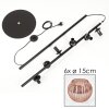 Koyoto Lampadaire 31 cm Cuivré, 6 lumières