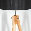 Soungou Lampadaire Chrome, Écru, 1 lumière