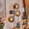 Ripoll Boule lumineuse, Applique murale Fumé, 3 lumières
