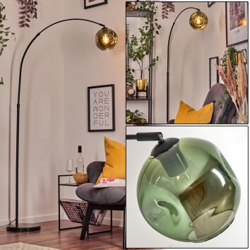 Ripoll Lampadaire, Lampadaires arc Noir, 1 lumière