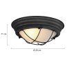 Lisanne Plafonnier Luminaires Steinhauer Noir, 1 lumière