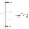 Turound Lampadaire Luminaires Steinhauer Bronze, 2 lumières