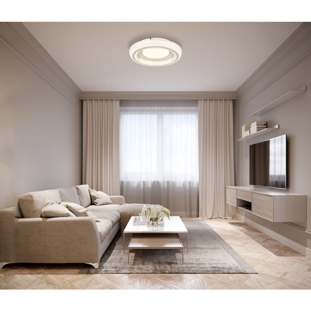 Sharper Plafonnier Luminaires Globo Lighting LED Blanc, 1 lumière main product photo