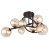 Tuberius Plafonnier Luminaires Globo Lighting LED Noir, 7 lumières