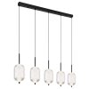 Kurius Suspension Luminaires Globo Lighting LED Noir, 5 lumières