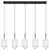 Kurius Suspension Luminaires Globo Lighting LED Noir, 5 lumières