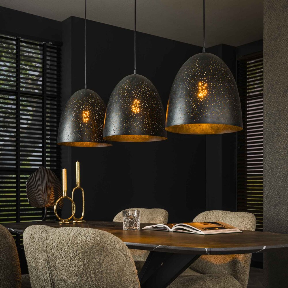 Kosmos Suspension Anthracite, 3 lumières main product photo