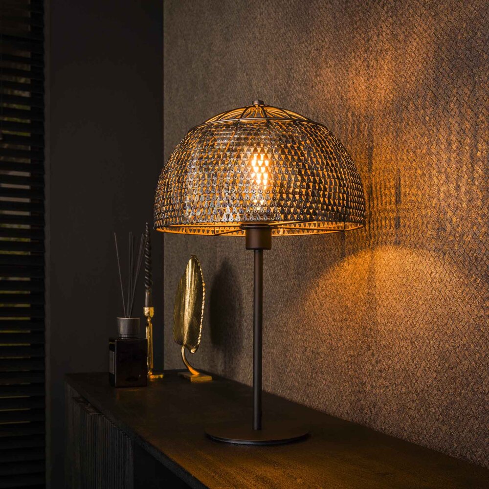 Style champignon Ommerlanderwijk Lampe à poser Anthracite, 1 lumière main product photo
