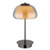 Avila Lampe à poser Luminaires Globo Lighting LED Chrome, Noir, 1 lumière, Télécommandes
