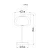 Avila Lampe à poser Luminaires Globo Lighting LED Chrome, Noir, 1 lumière, Télécommandes