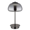 Avila Lampe à poser Luminaires Globo Lighting LED Chrome, Noir, 1 lumière, Télécommandes