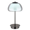 Avila Lampe à poser Luminaires Globo Lighting LED Chrome, Noir, 1 lumière, Télécommandes