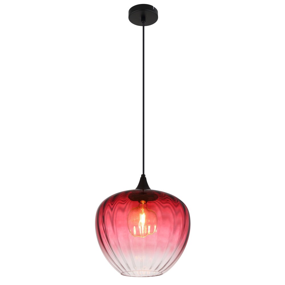 Sander Suspension Luminaires Globo Lighting Noir, 1 lumière main product photo