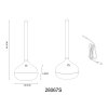 Turner Lampe à poser Luminaires Globo Lighting LED Noir, 1 lumière