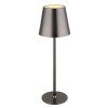 Vannie Lampe à poser Luminaires Globo Lighting LED Chrome, Noir, 1 lumière