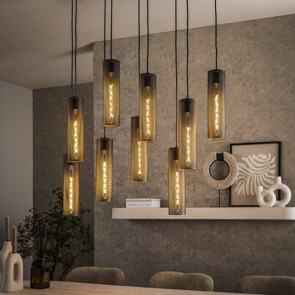 Genar Suspension Anthracite, 9 lumières main product photo