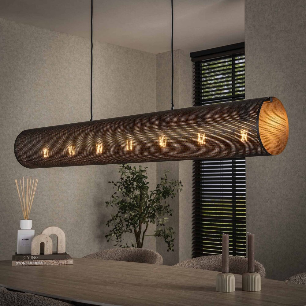Veran Suspension Brun, Noir, 7 lumières main product photo