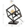 Ridar Lampe à poser Anthracite, 1 lumière