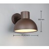 ELBE Applique murale Luminaires Trio Rouille, 1 lumière