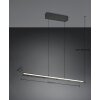 Graham Suspension Luminaires Trio LED Noir, 8 lumières