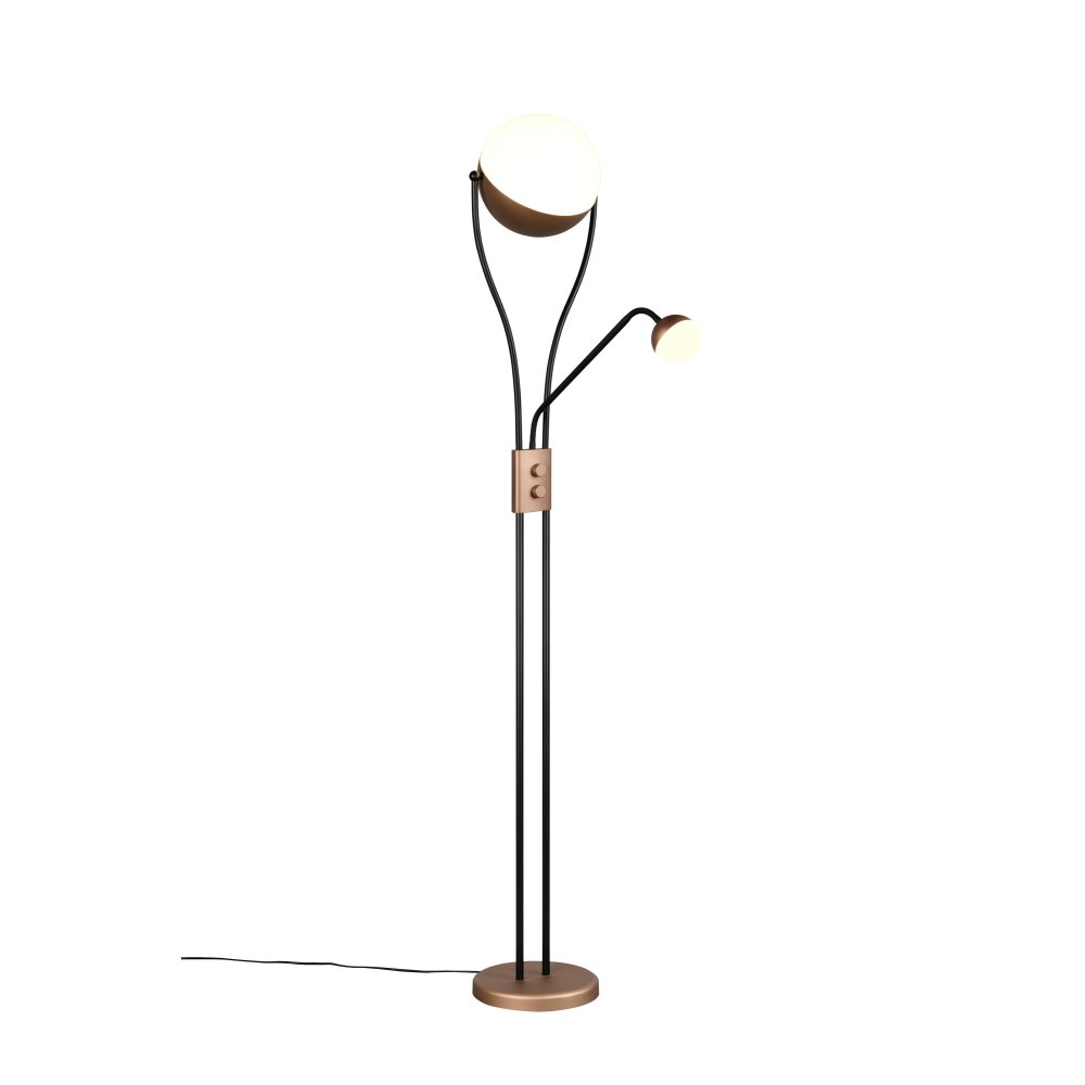 Chris Lampadaire Luminaires Trio LED Brun, 2 lumières main product photo
