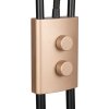 Chris Lampadaire Luminaires Trio LED Brun, 2 lumières