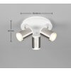 Gillan Spot de plafond Luminaires Trio Nickel mat, 3 lumières