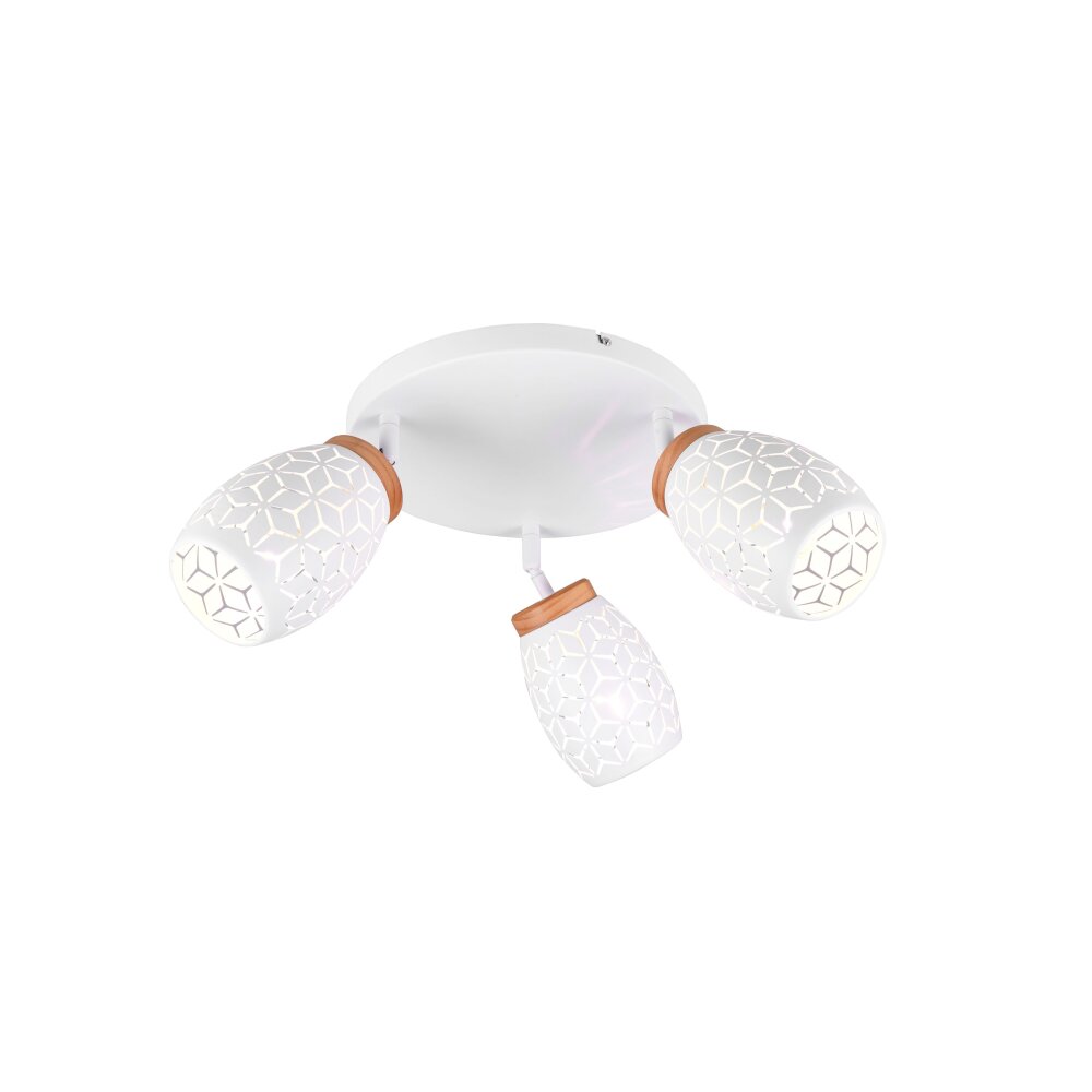 Bidar Plafonnier Luminaires Reality Blanc, 3 lumières main product photo