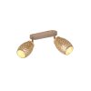 Bidar Spot de plafond Luminaires Reality Brun, 2 lumières