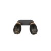 Bidar Spot de plafond Luminaires Reality Noir doré, 2 lumières