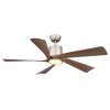 Modesto Ventilateur de plafond lumineux Luminaires Globo Lighting LED Gris, 1 lumière, Télécommandes