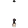 Clarity Suspension Luminaires Globo Lighting Noir, 1 lumière