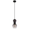 Clarity Suspension Luminaires Globo Lighting Noir, 1 lumière