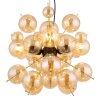 Udo Suspension Luminaires Globo Lighting Or, Noir, 4 lumières