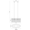 Gorley Suspension Luminaires Globo Lighting Noir, 2 lumières