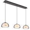 Avila Suspension Luminaires Globo Lighting LED Chrome, Noir, 1 lumière, Télécommandes