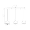 Avila Suspension Luminaires Globo Lighting LED Chrome, Noir, 1 lumière, Télécommandes