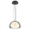 Avila Suspension Luminaires Globo Lighting LED Chrome, Noir, 1 lumière, Télécommandes