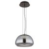 Avila Suspension Luminaires Globo Lighting LED Chrome, Noir, 1 lumière, Télécommandes