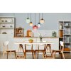 Sander Suspension Luminaires Globo Lighting Noir, 5 lumières
