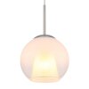 Barry Suspension Luminaires Globo Lighting Chrome, Nickel mat, 1 lumière