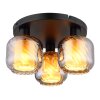 Xia Plafonnier Luminaires Globo Lighting Noir, 3 lumières