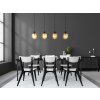 Xia Suspension Luminaires Globo Lighting Noir, 4 lumières