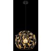 Mika Suspension Luminaires Globo Lighting Noir, 1 lumière