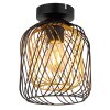 Dichti Plafonnier Luminaires Globo Lighting Noir, 1 lumière
